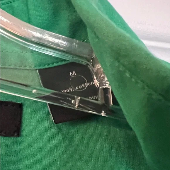 4/$20 Sean John Men's Green Button Down Shirt - Picture 3 of 4